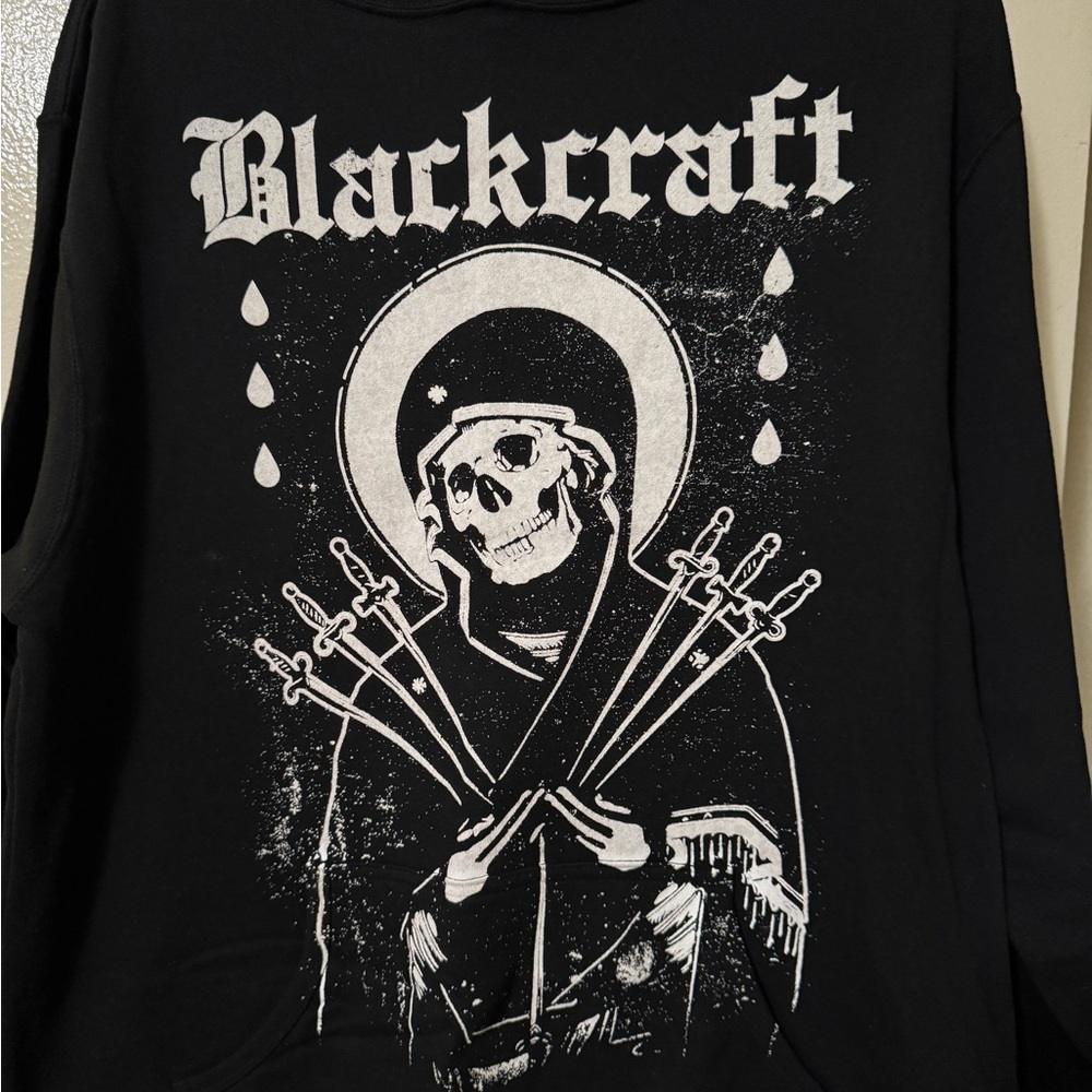 Black Craft Graphic Hoodie